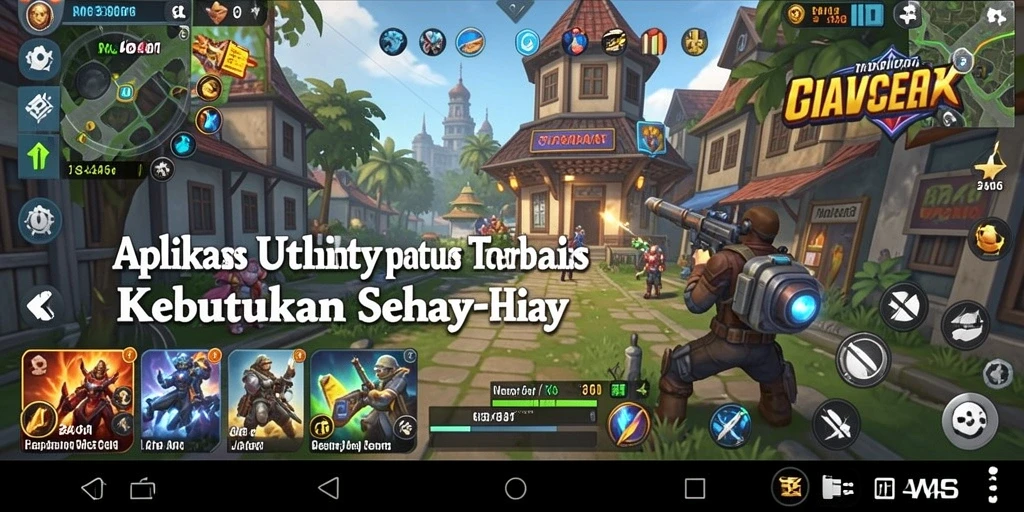 Antarmuka pengguna yang intuitif dan modern dari aplikasi Utility.