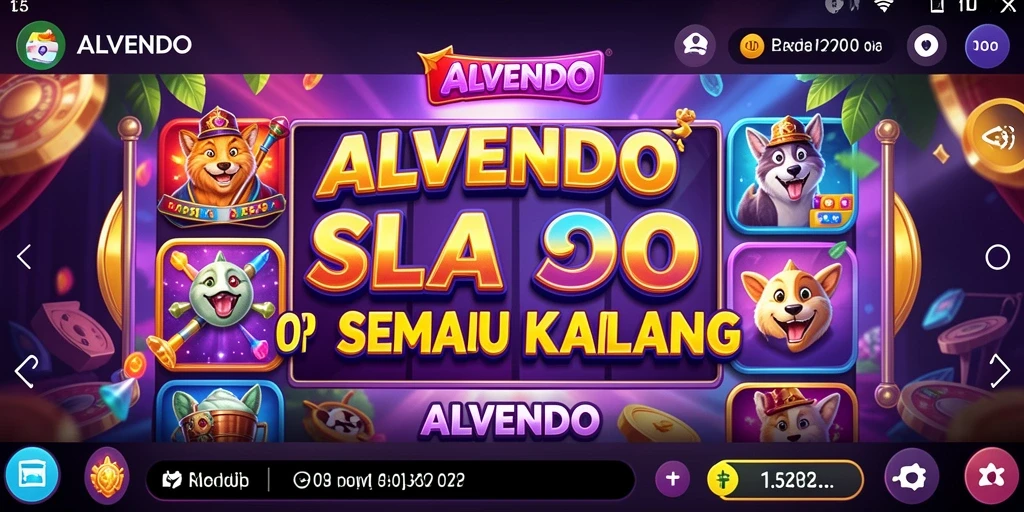 Screenshot gameplay menunjukkan keseruan bermain ALVENDO Slot.