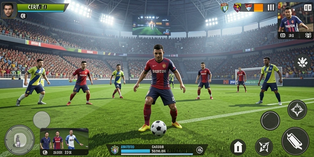 Tampilan gameplay CERITOTO yang menampilkan kompetisi olahraga yang seru.