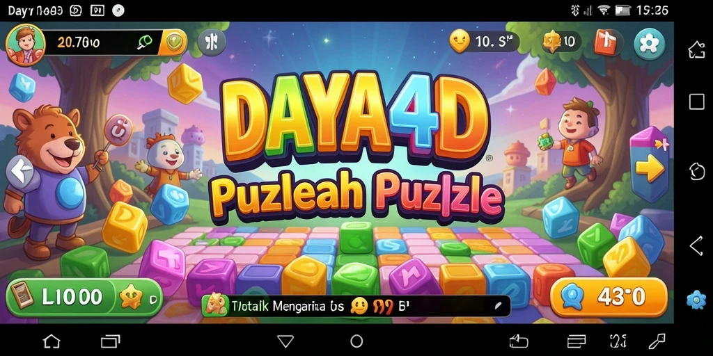 Screenshot permainan DAYA4D menampilkan tantangan puzzle yang menarik.
