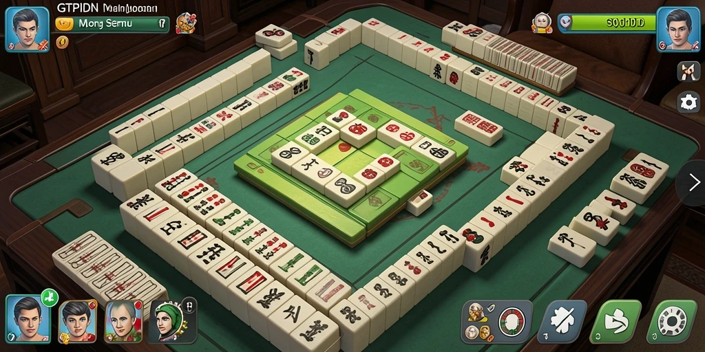 Tangkapan layar GTPIDN menampilkan gameplay Mahjong yang menarik.
