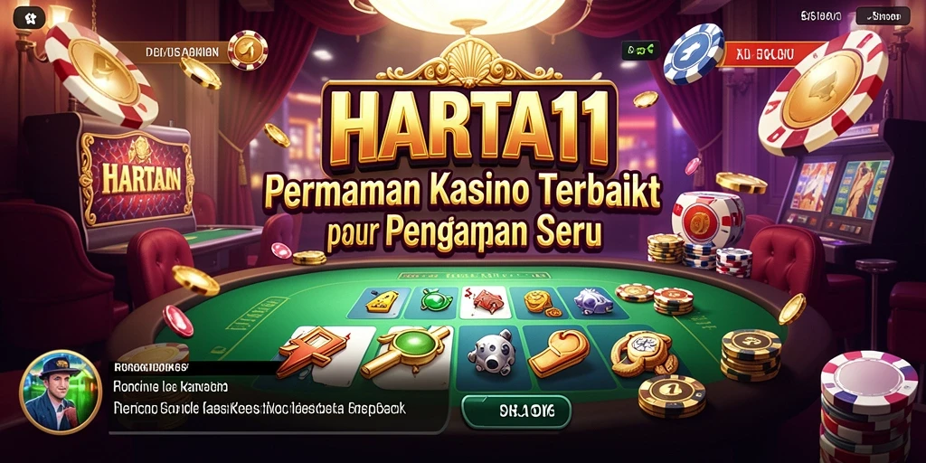 Tampilan menarik dari gameplay HARTA11 saat bermain Kasino.