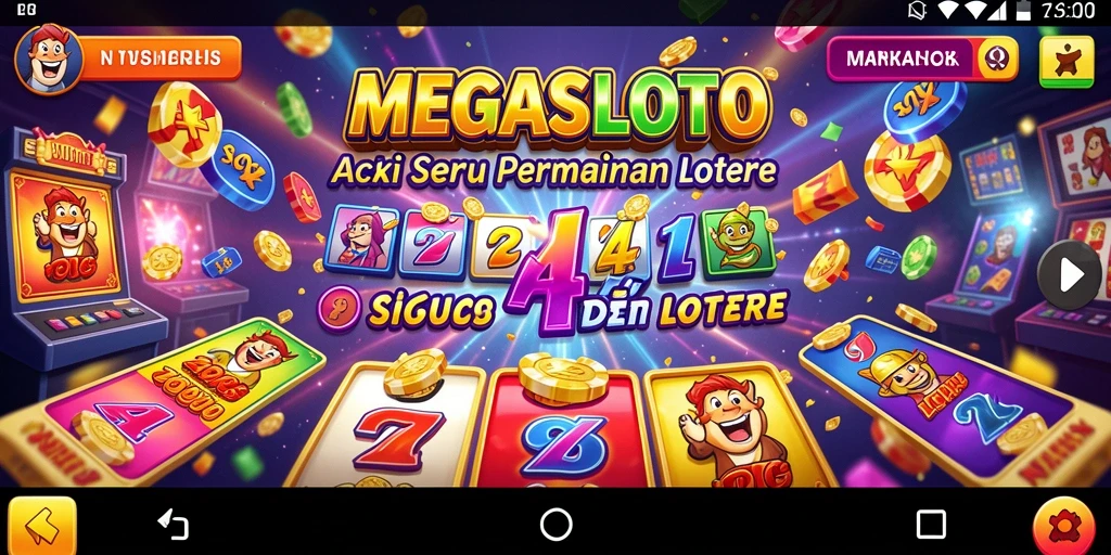 Tangkapan layar utama MEGASLOTO menampilkan gameplay yang penuh aksi.
