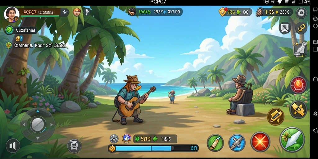 Tampilan gameplay PCPC7 yang ceria dan menarik.
