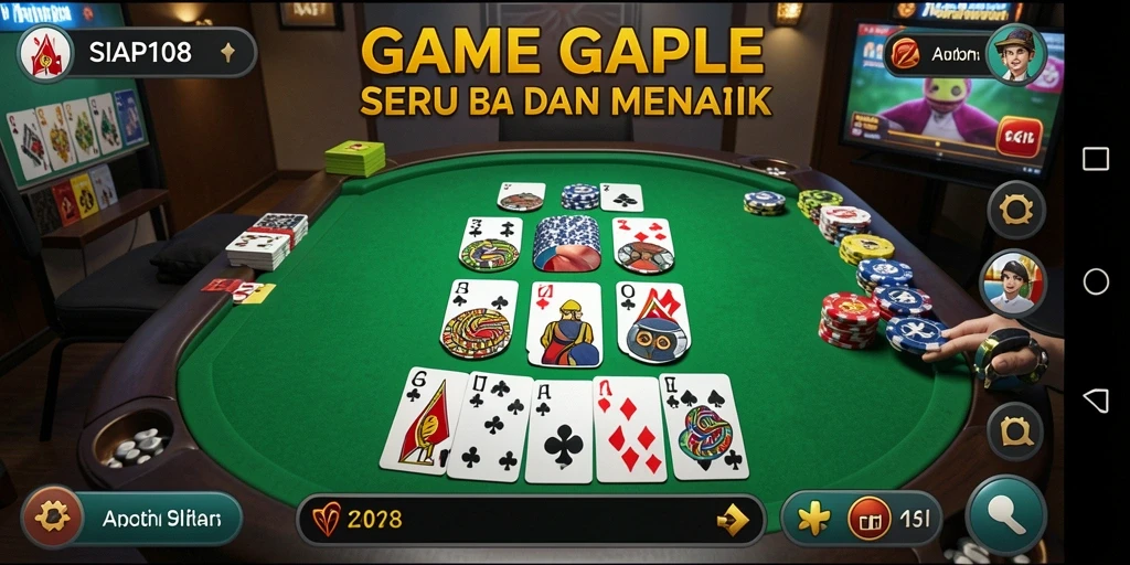 Tampilan gameplay Gaple yang seru dan interaktif.