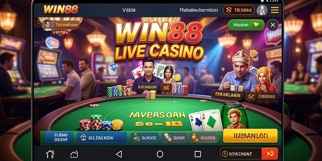 Tampilan gameplay Live Casino yang mengasyikkan dan interaktif.